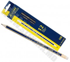  BUROMAX Creion assorti bicolor cu radieră
